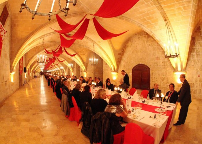 Event Solutions Malta Gala Dinner setup